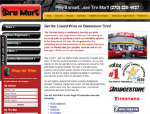 Tablet Screenshot of owensborotires.com